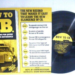 1976 HOW TO CB Record Lp Vinyl Record Slanguage of CB 500 CB Terms